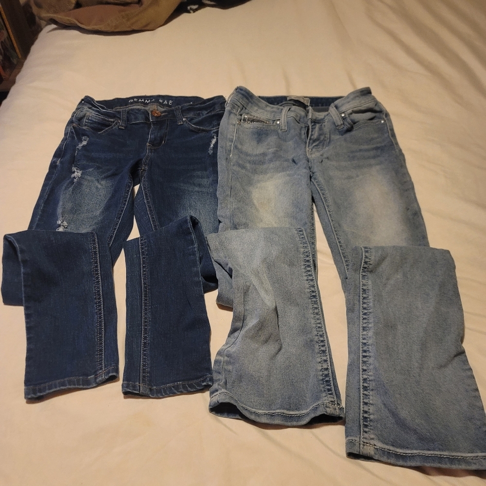 Size 1 and size 3 jeans